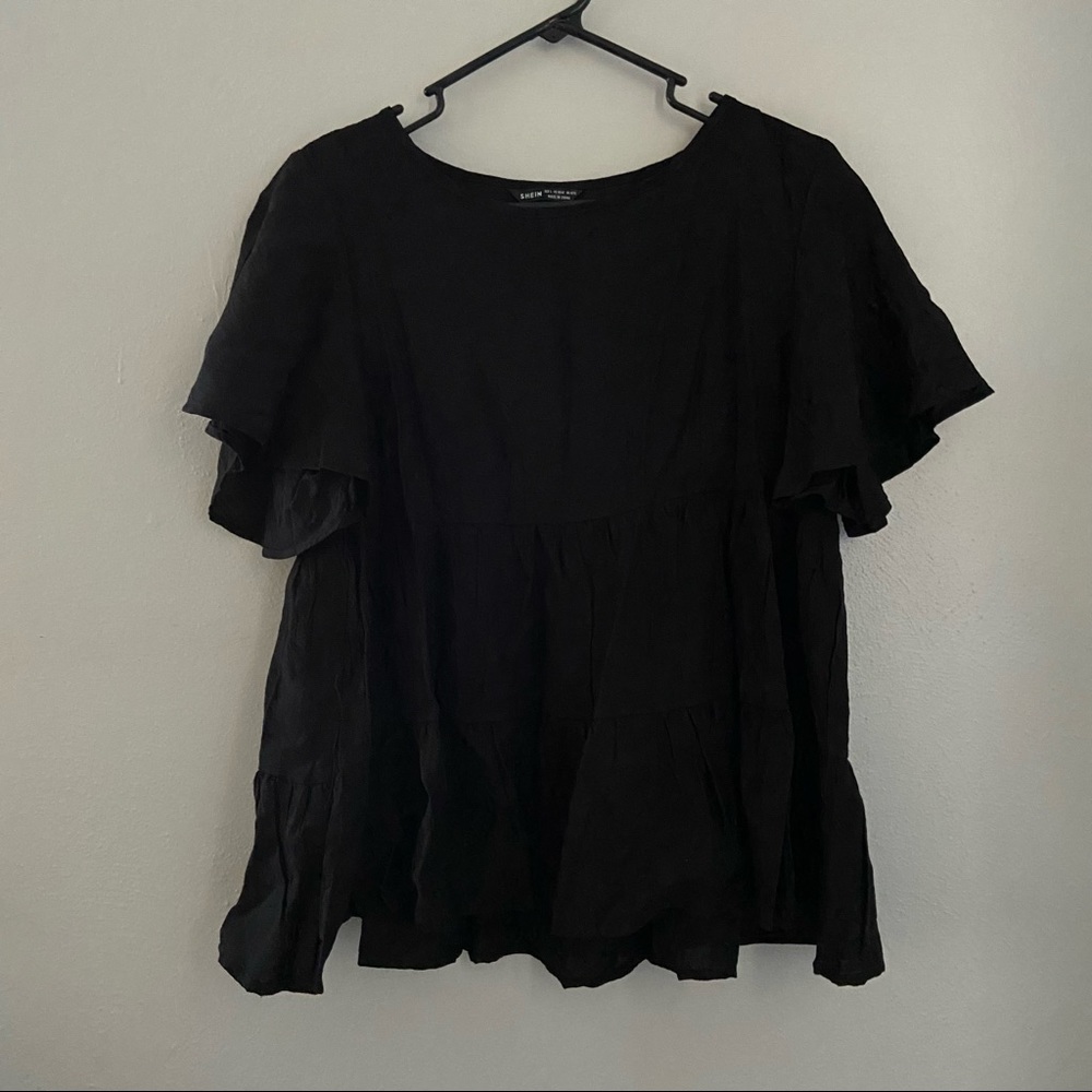 SHEIN Flounce Top